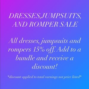 DRESSES JUMPSUITS AND ROMPER SALE